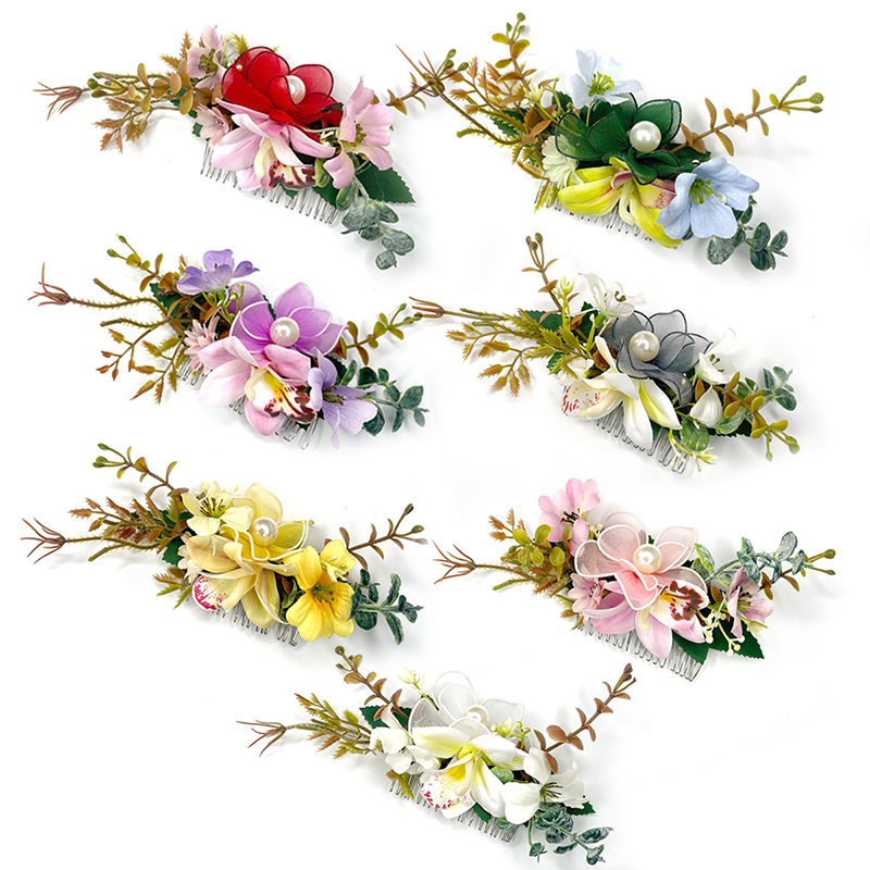 Wedding Supply Store - Nuove donne fiore colorato pettine per