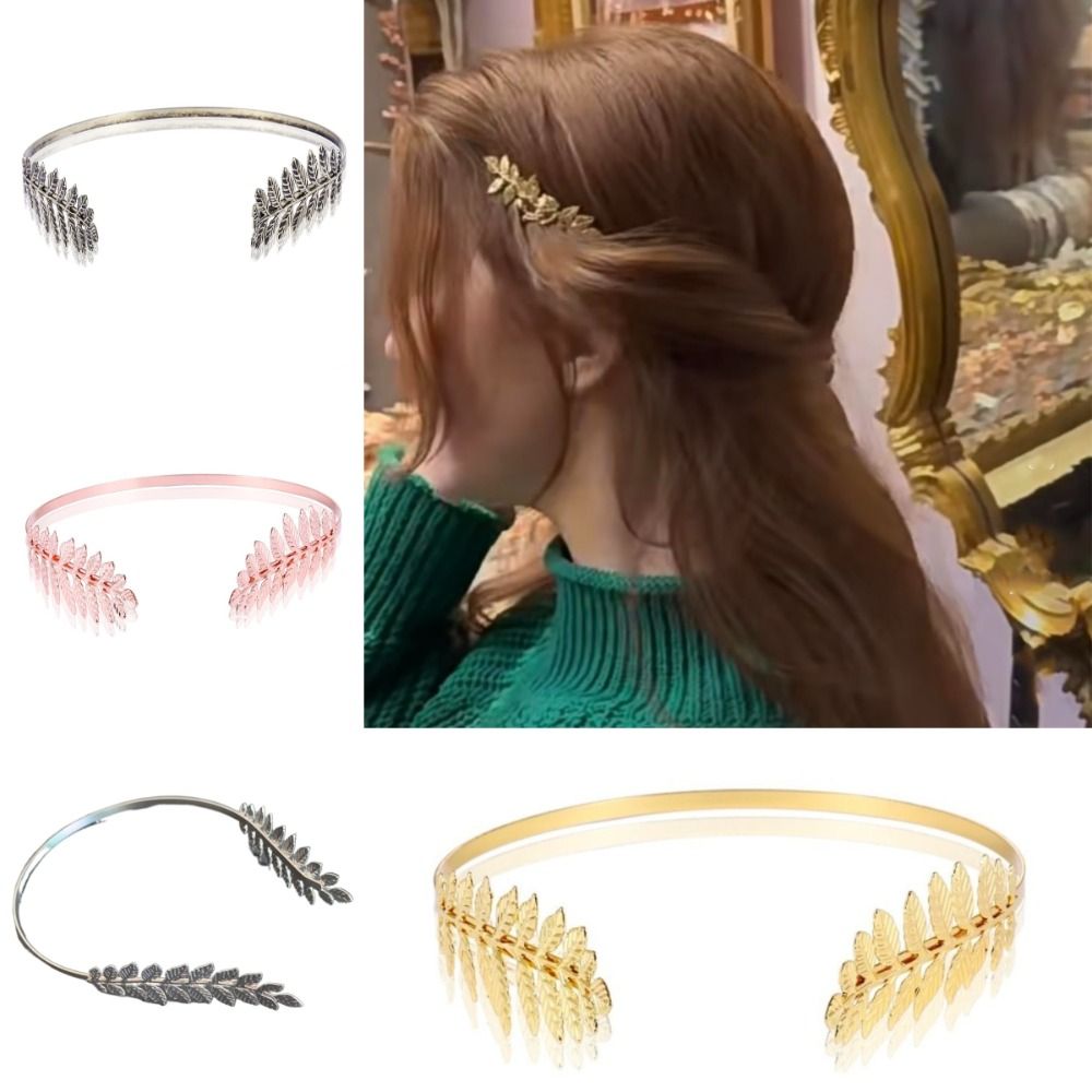 Wedding Supply Store - Moda Foglie d'oliva Fascia per capelli