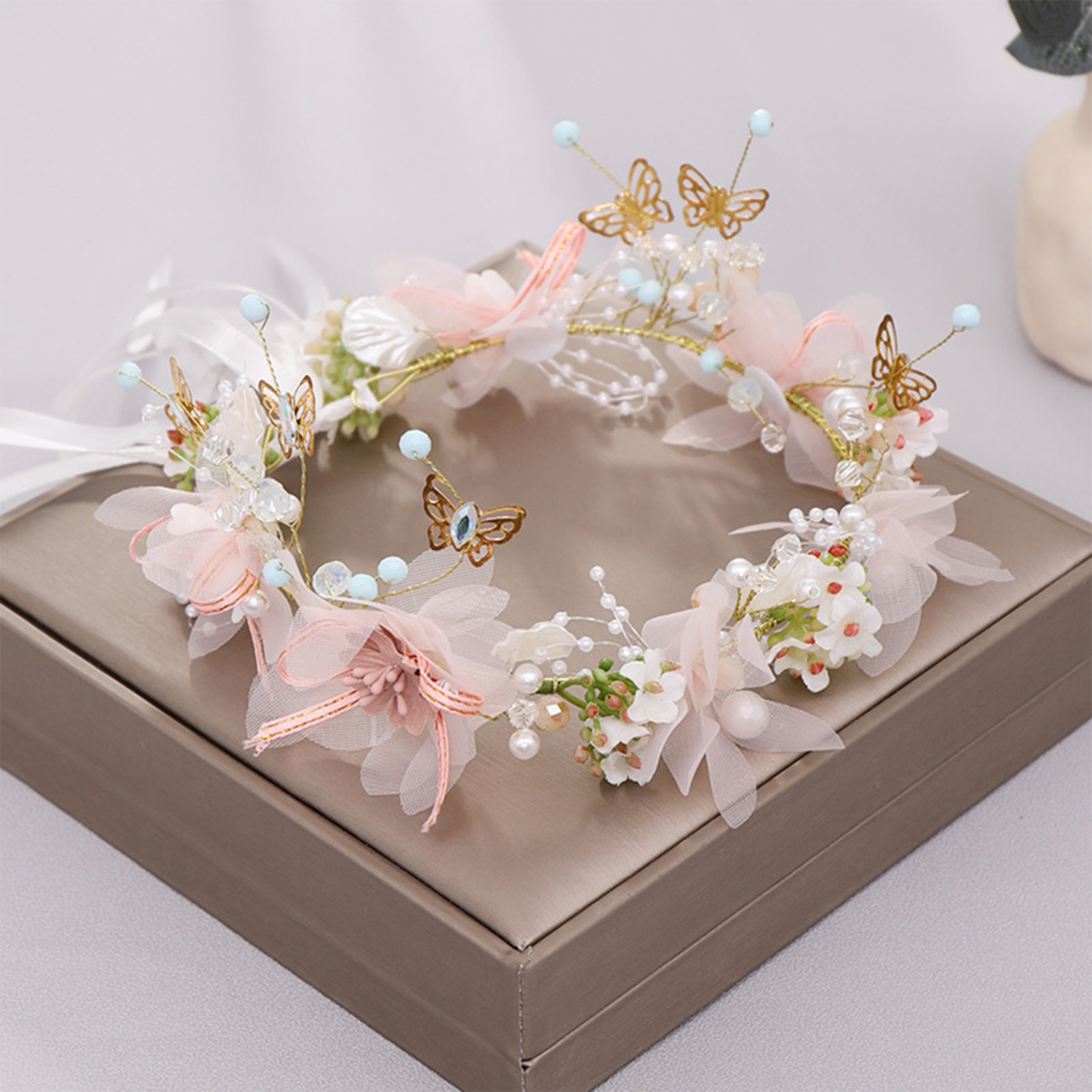 Wedding Supply Store - Fascia per capelli con fiori per