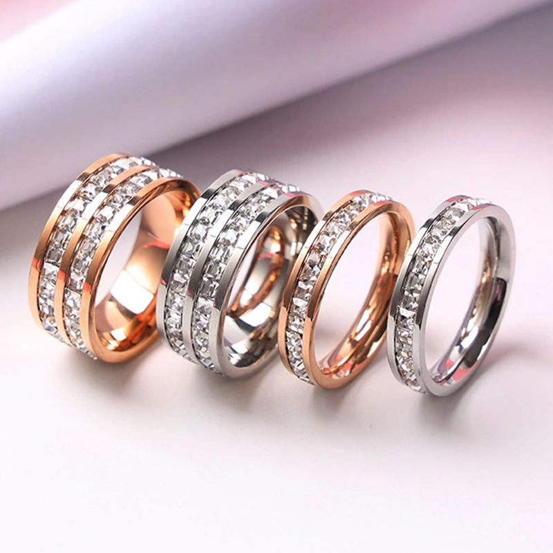 Wedding Zone - Anello di lusso in acciaio inossidabile
